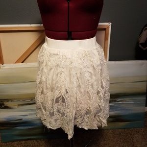 Pins & Needles Urban Outfitters crochet lace skirt